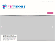 Tablet Screenshot of fanfinders.com